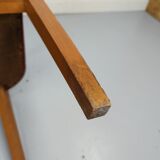 Vintage red bridge chair