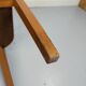 Vintage red bridge chair