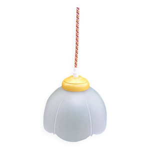 Suspension verre corolle - orange