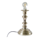 Silver metal lamp base