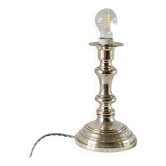 Silver metal lamp base