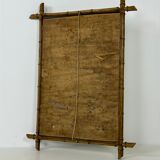Faux bamboo mirror antique