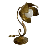 Lampe fleur en laiton