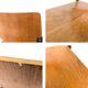 Chaise empilable vintage Mid-Century en bois design danois piètement métal