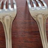 Ercuis - Set of 10 Sully dessert forks - silver metal