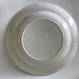 6 plates earthenware red checkerboard decorations