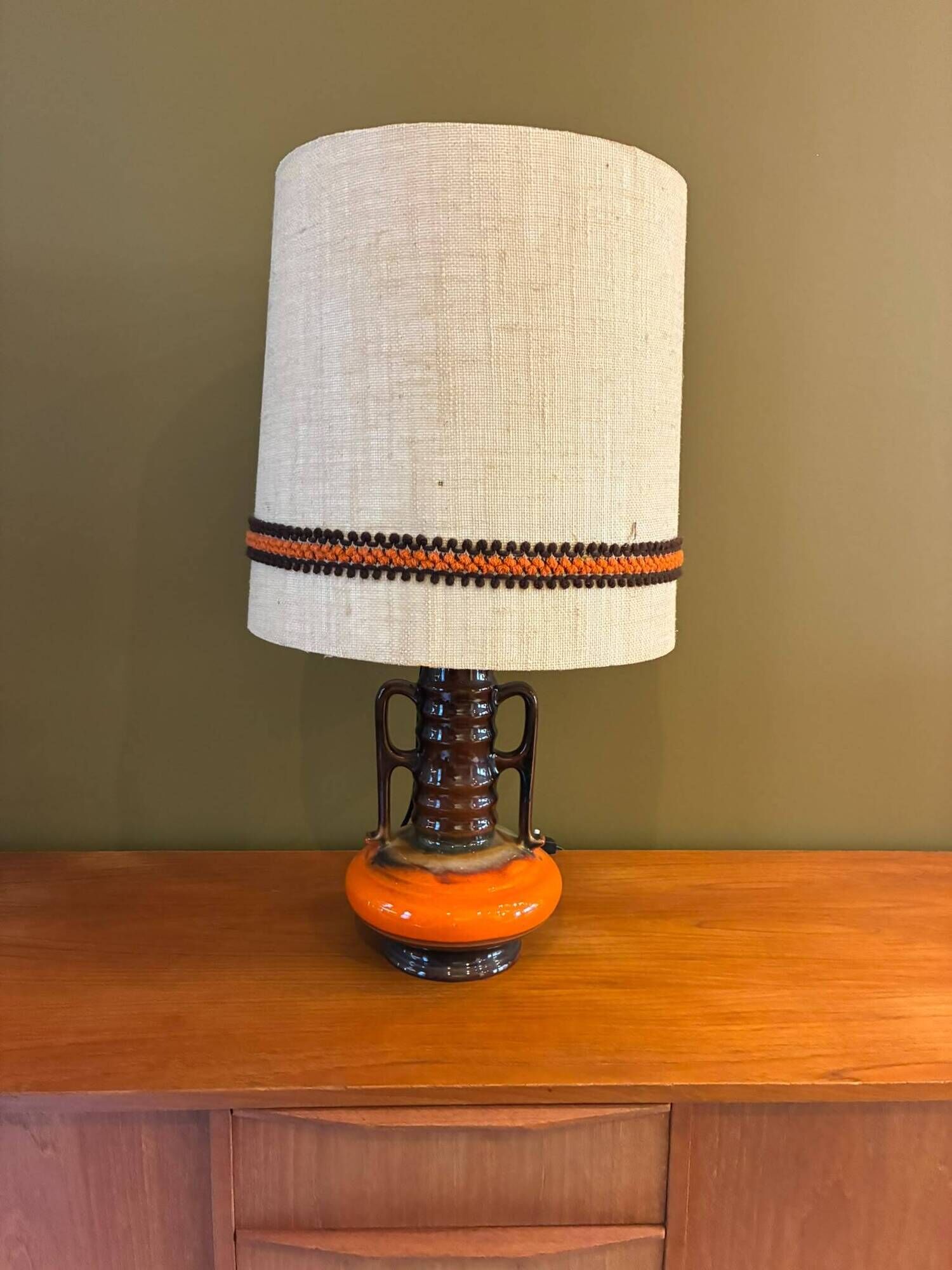 Scandinavian ceramic lamp Denmark, 1960