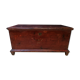 Large vintage chest old wooden trunk