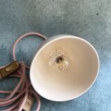 Beige ceramic lamp and decorative bowl