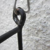 Large shelf String of the ' 60s, solid oak shelves