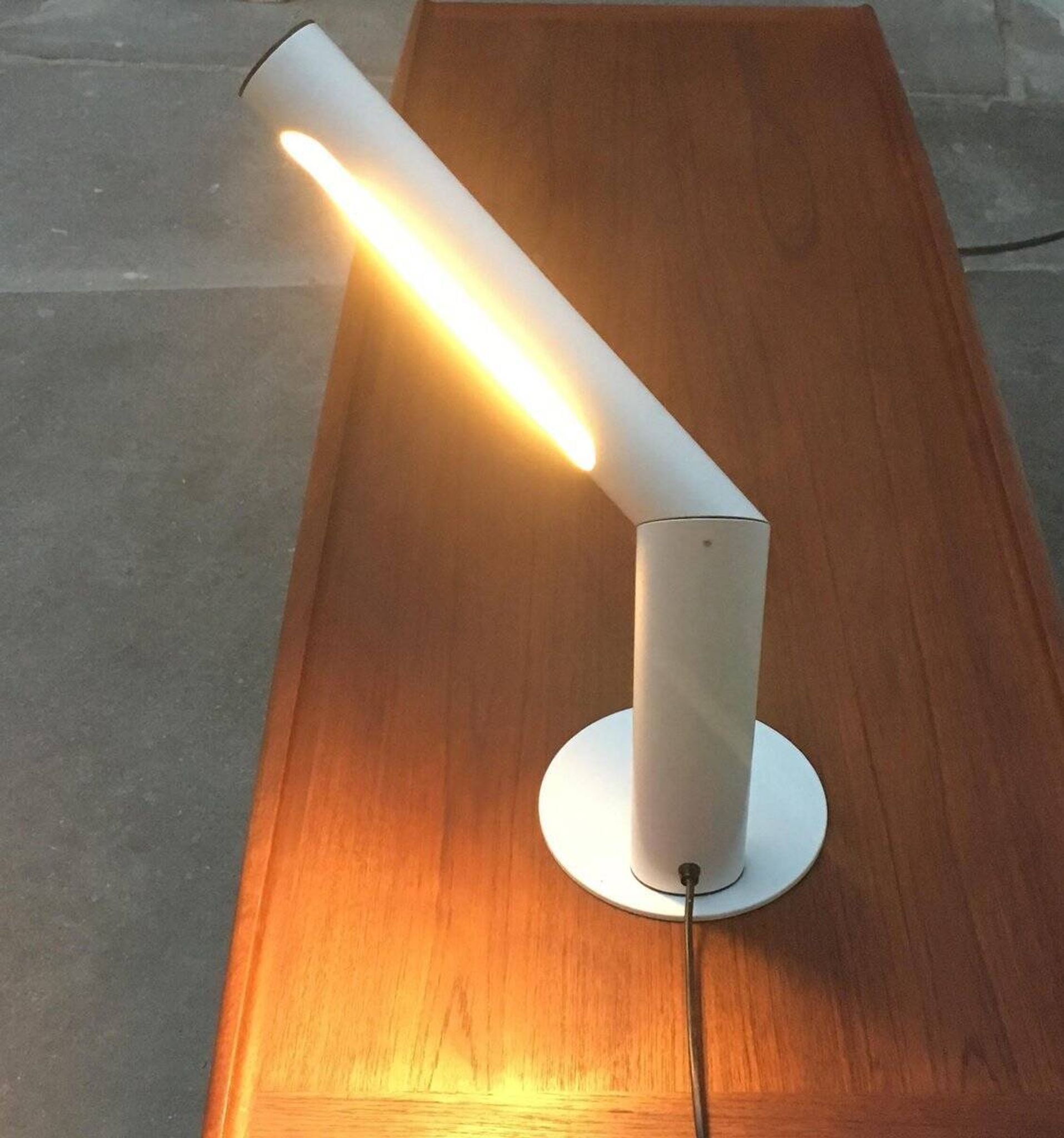 Lampe de table minimaliste en métal allemand de Brendel Leuchten, années 1970