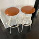 Paire de tabourets haut 1950