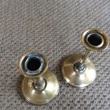 Pair of copper candle holders