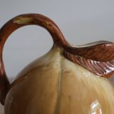 Coloquinte pitcher in glazed ceramic 60s/70s