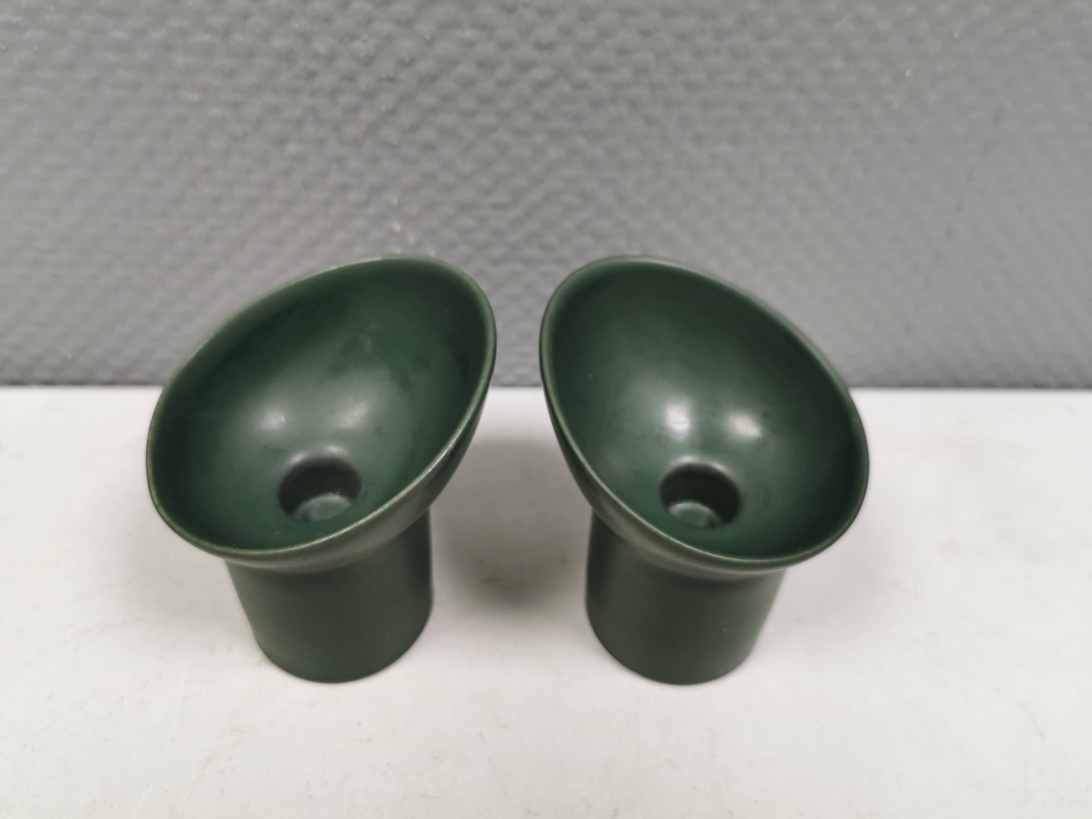 Two very rare Per Rehfeldt candlesticks model Åbo for Søholm Denmark 1991