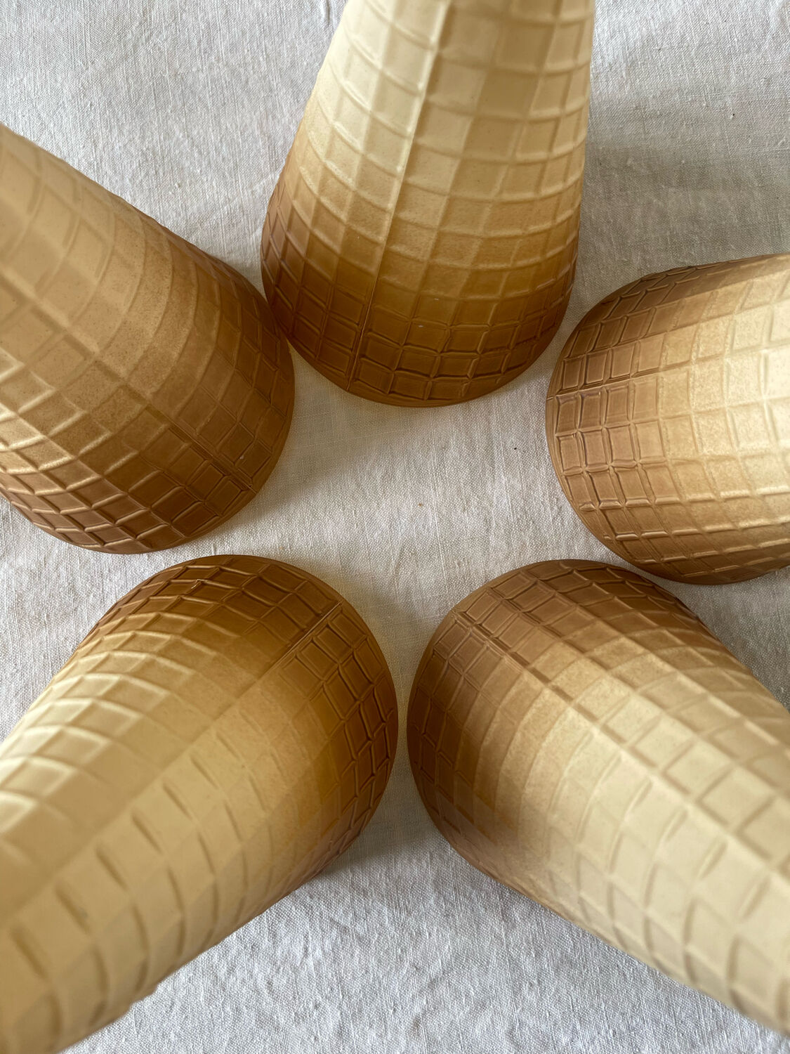 Set of 5 ice cream cups Italy 1960