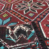 Vintage turkish kilim cushion cover , 129 x 78 cm