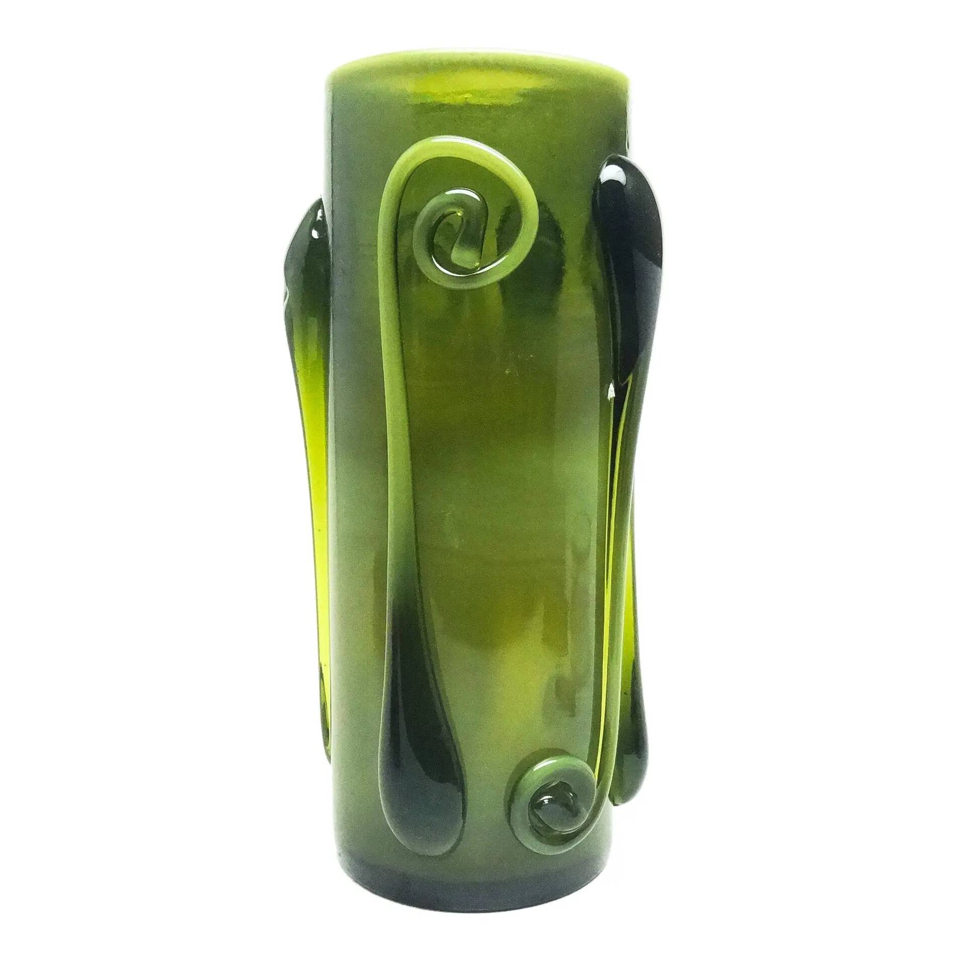 Art Nouveau vase, glass, designed by J. Słuczan-Orkusz, Poland, 1970s