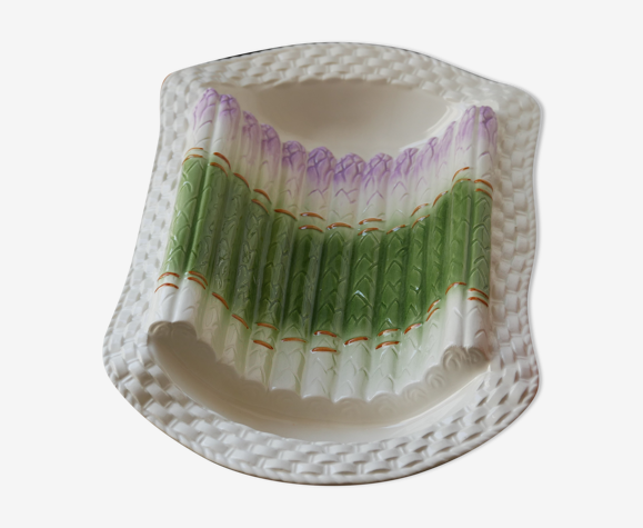 Plat à asperge barbotine