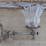 Applique murale en bronze avec tulipe XIXeme