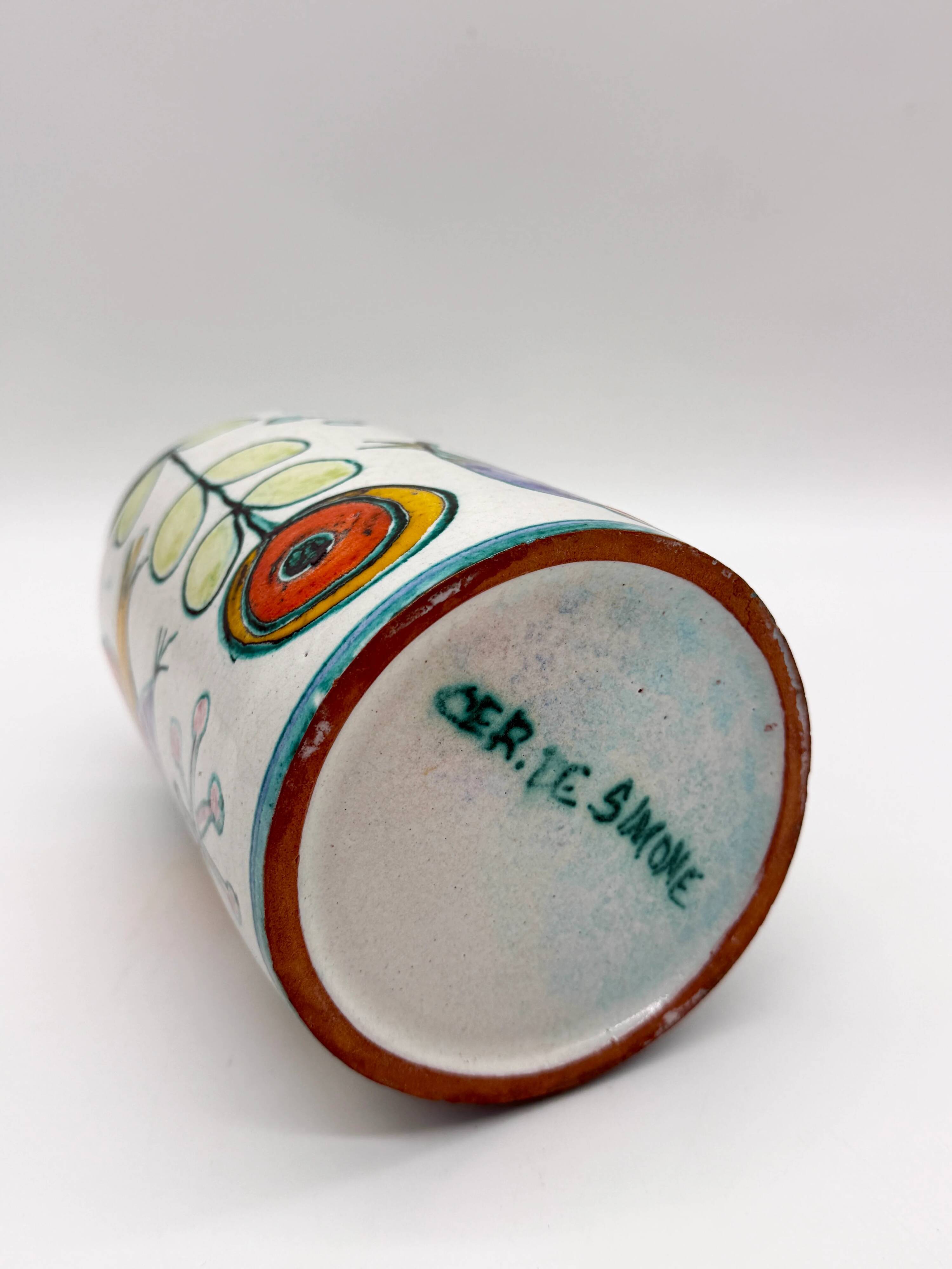 "Jardin" vase in ceramic, Ceramiche Simone, Italy 1960s
