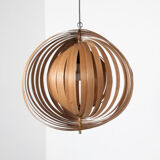 Wooden suspension large kinetic spiral