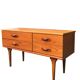 Small teak enfilade, English edition from the 1970s.