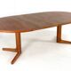 S. Burchardt Nielsen round (2x) extendable dining table danish design teak