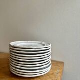 12 dessert plates in earthenware - Niderviller