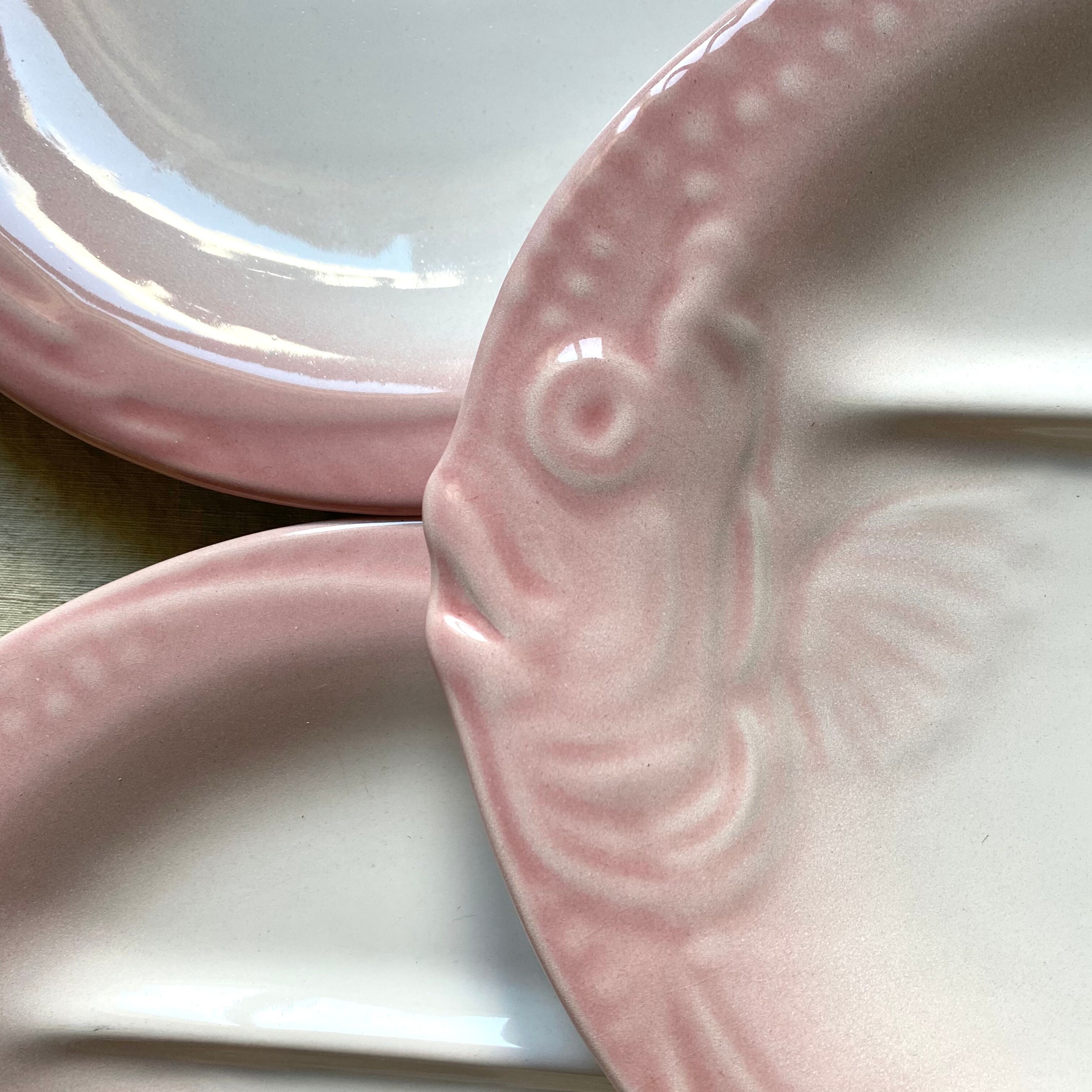 Fish plates and vintage Niderviller dish