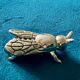 6 Bee-shaped knife holders, silver-colored metal