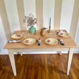 Solid wood dining table