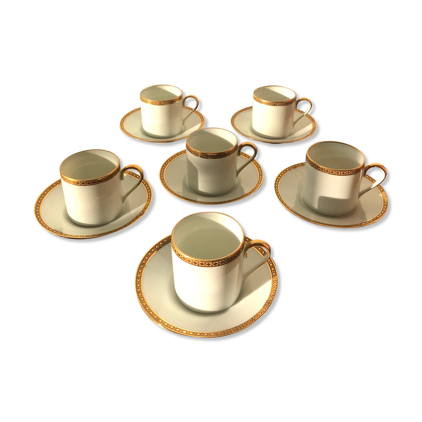 Set of 6 coffee cups and Royal Limoges cups