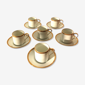 Set of 6 coffee cups and Royal Limoges cups