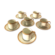 Set of 6 coffee cups and Royal Limoges cups
