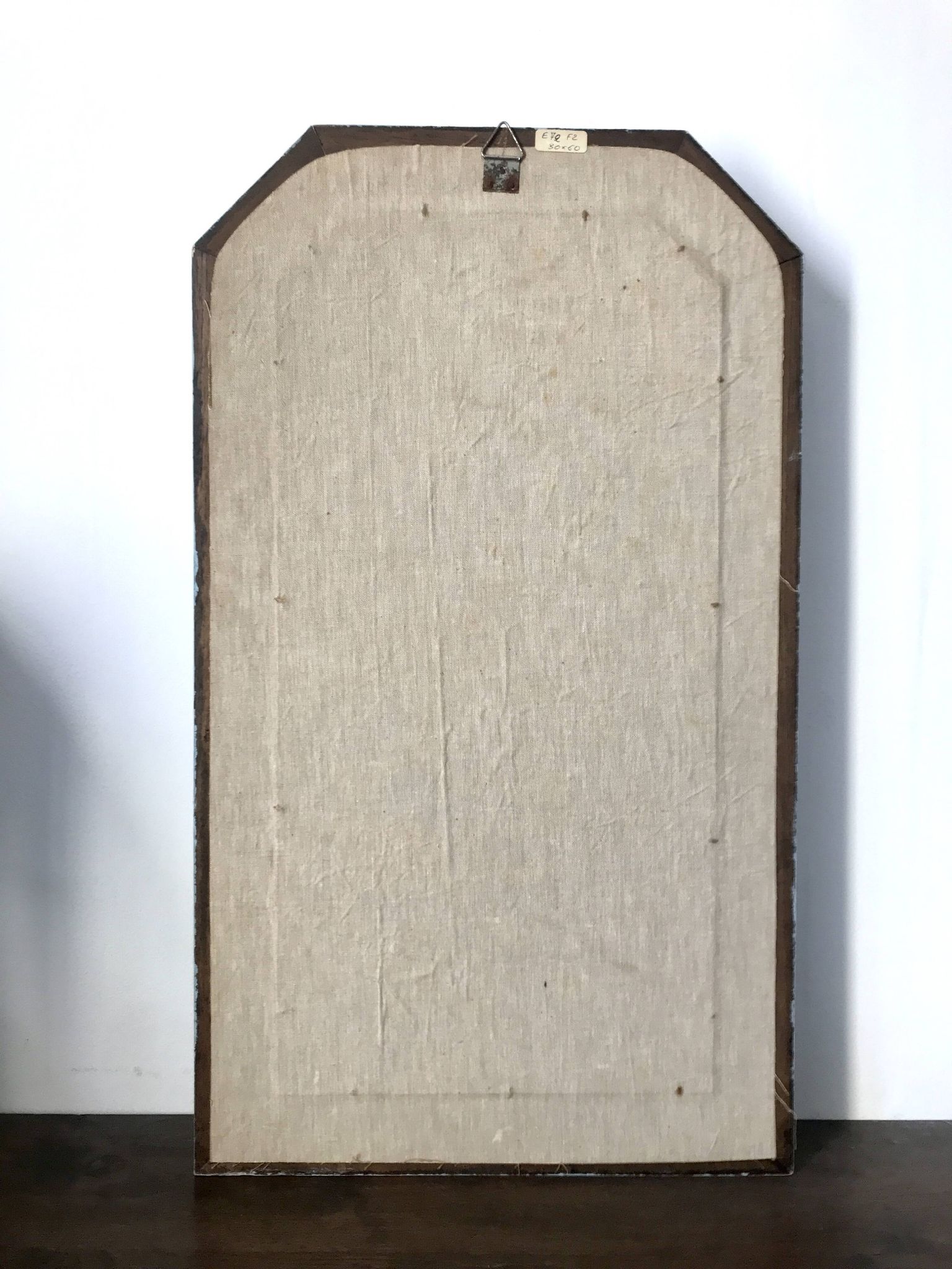 Painted wooden mirror, Folk Art patterns - 72 x 41.5 cm