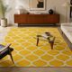 Vintage Moroccan Hand Loomed Yellow and Ivory Wool Rug, Late 20th Century