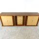 Vintage lacquered goatskin credenza, 1970s