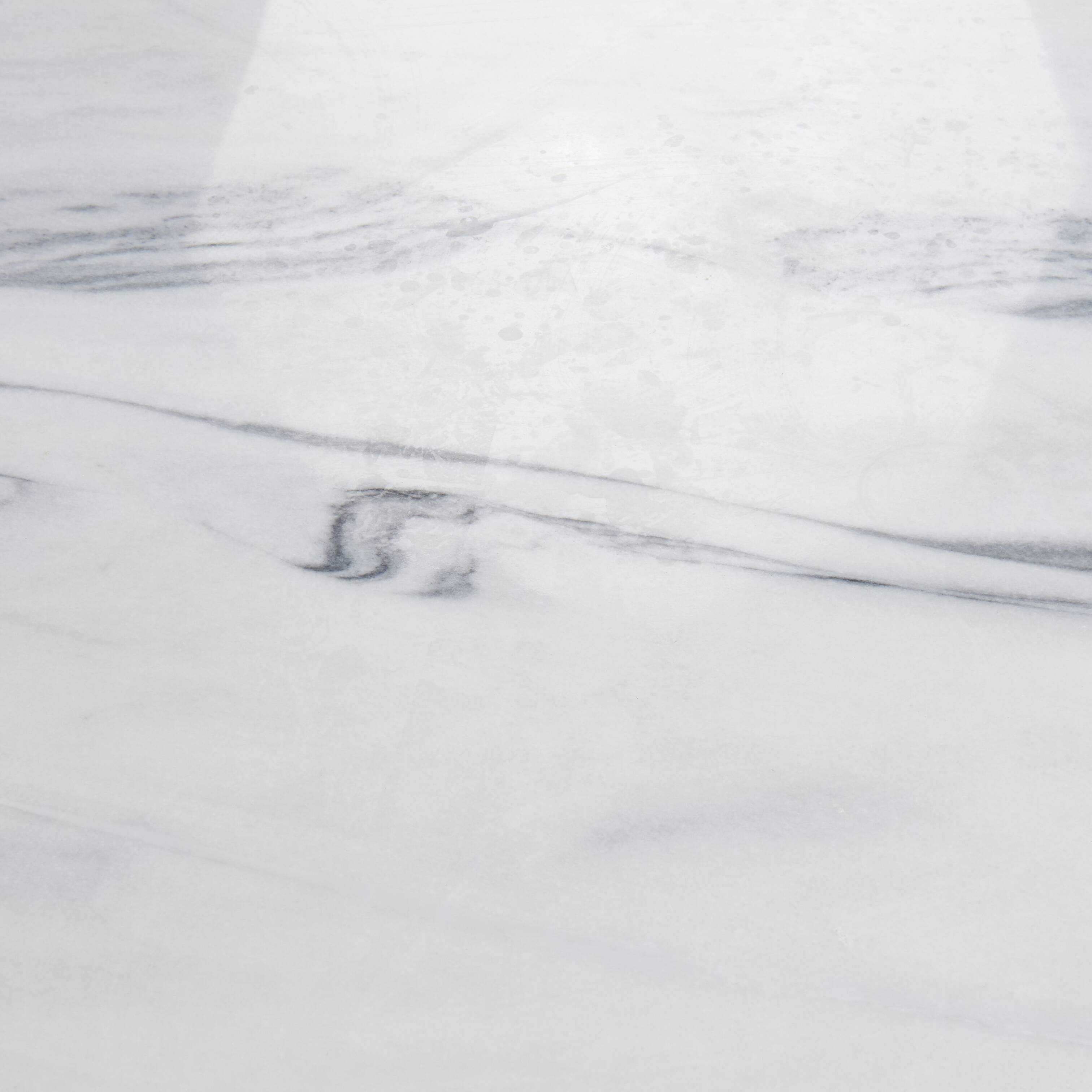 Table à manger ronde en marbre de Carrare, années 1970