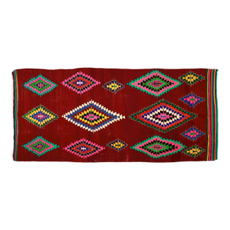 Anatolian handmade kilim rug 340 cm x 164 cm