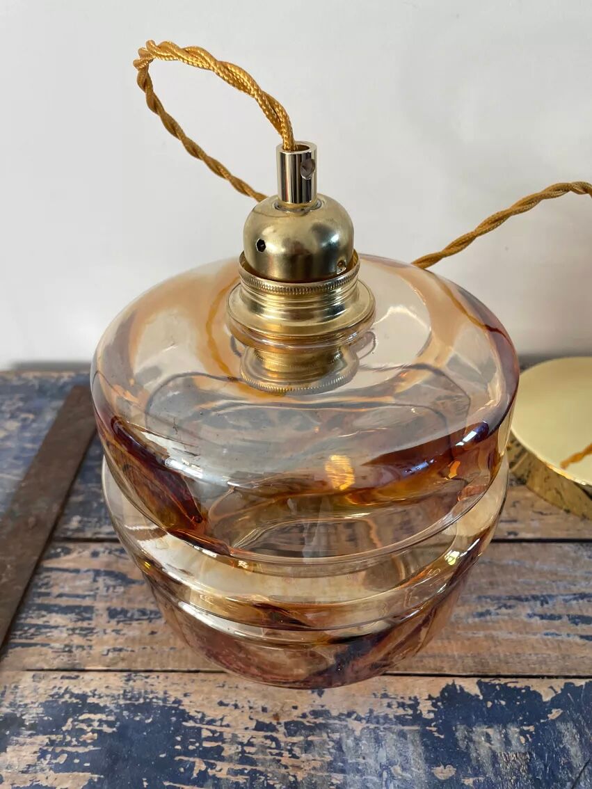 Vintage Murano glass pendant lamp