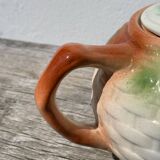 Romantic slip ceramic teapot