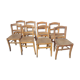 Ensemble 8 chaises bistrot
