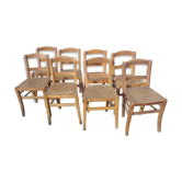 Ensemble 8 chaises bistrot