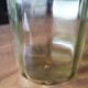 Carafe à alcool en verre soufflé bouche XIXème siècle