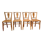 4 antique bistro chairs