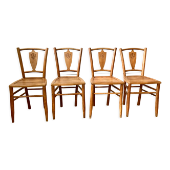 4 chaises bistrot anciennes