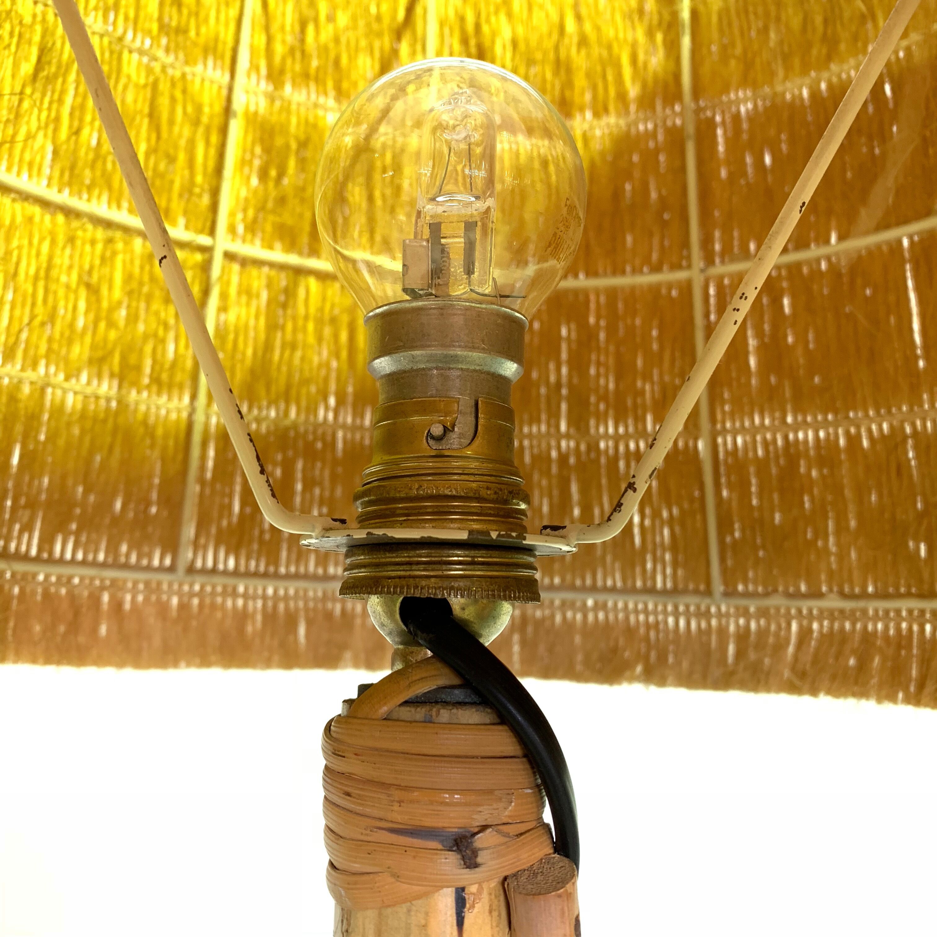 Floor lamp shelf and door magazine rattan