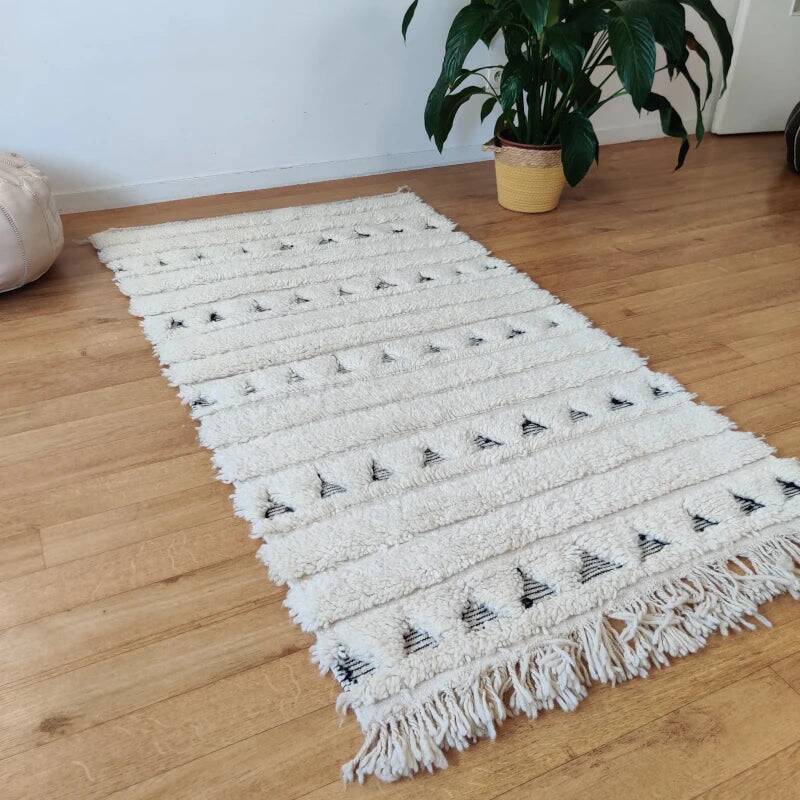 Tapis Berbère petits triangles ethniques 100x190 cm