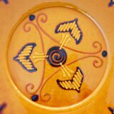 Plat en céramique, terre cuite vernissée signé Biot années 60/70